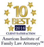 10 Best 2016 client satisfaction | American Institute of Family Law Attorneys TM